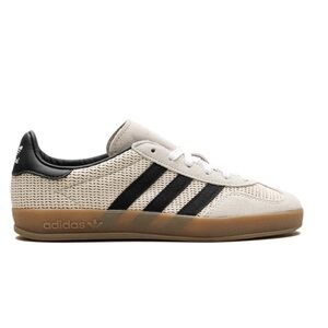 NWT Adidas Gazelle Indoor “Aluminum/Core Black” Sneakers